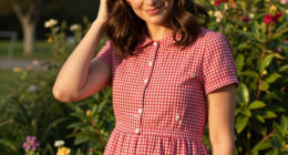 Taylor Swift’s Red Gingham Dress Has A Subtle Travis Kelce Easter Egg
