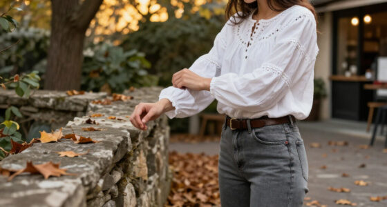 How To Style A White Granny Blouse And Grey Jeans For Autumn 2026